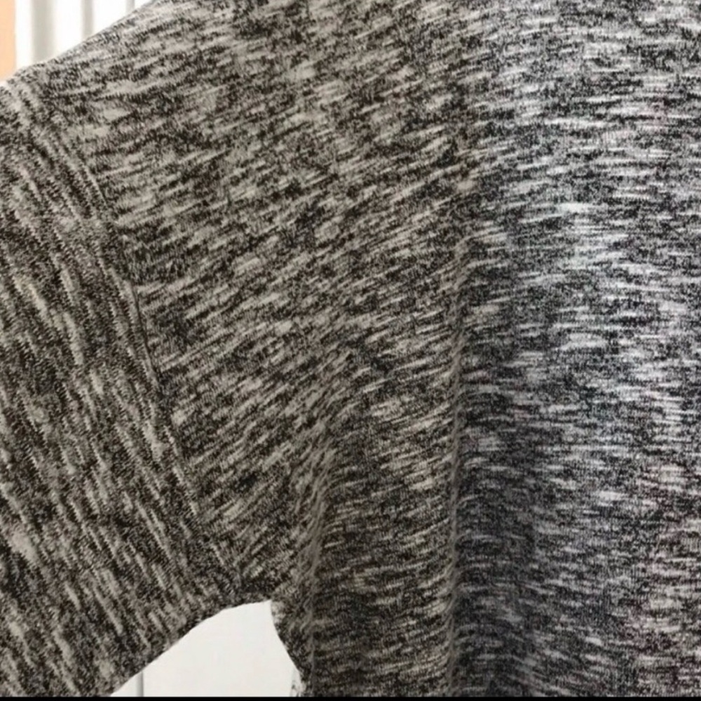Bobeau Black/Gray Long Sleeve Funnel Neck Dress - Size 1X - Picture 5 of 9